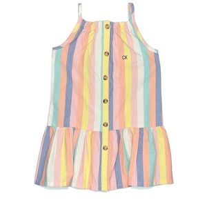 Calvin Klein Dress Girls 2t Multi Stripe